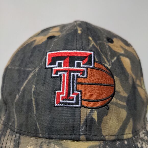 Unbranded Men's Basketball Camo Strapback Hat Green Adjustable Embroidered - Picture 4 of 10